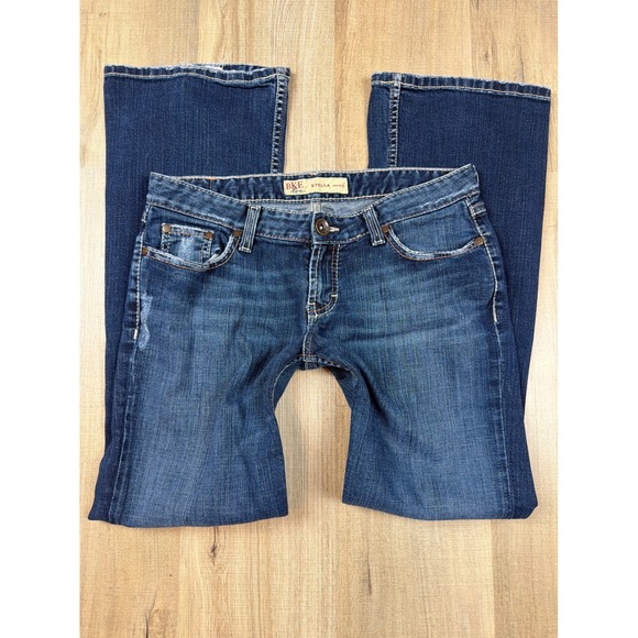 BKE Denim - Y2K Buckle BKE Stella Stretch Low Rise Bootcut Jeans Womens Size 30 Flap Pocket